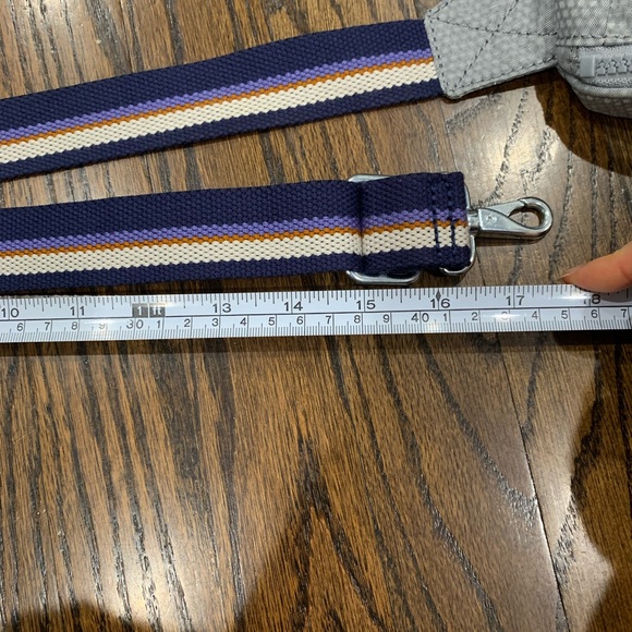 Like New Kipling Josu Waist Pack Belt Bag Gray & Purple Unisex - Picture 11 of 14